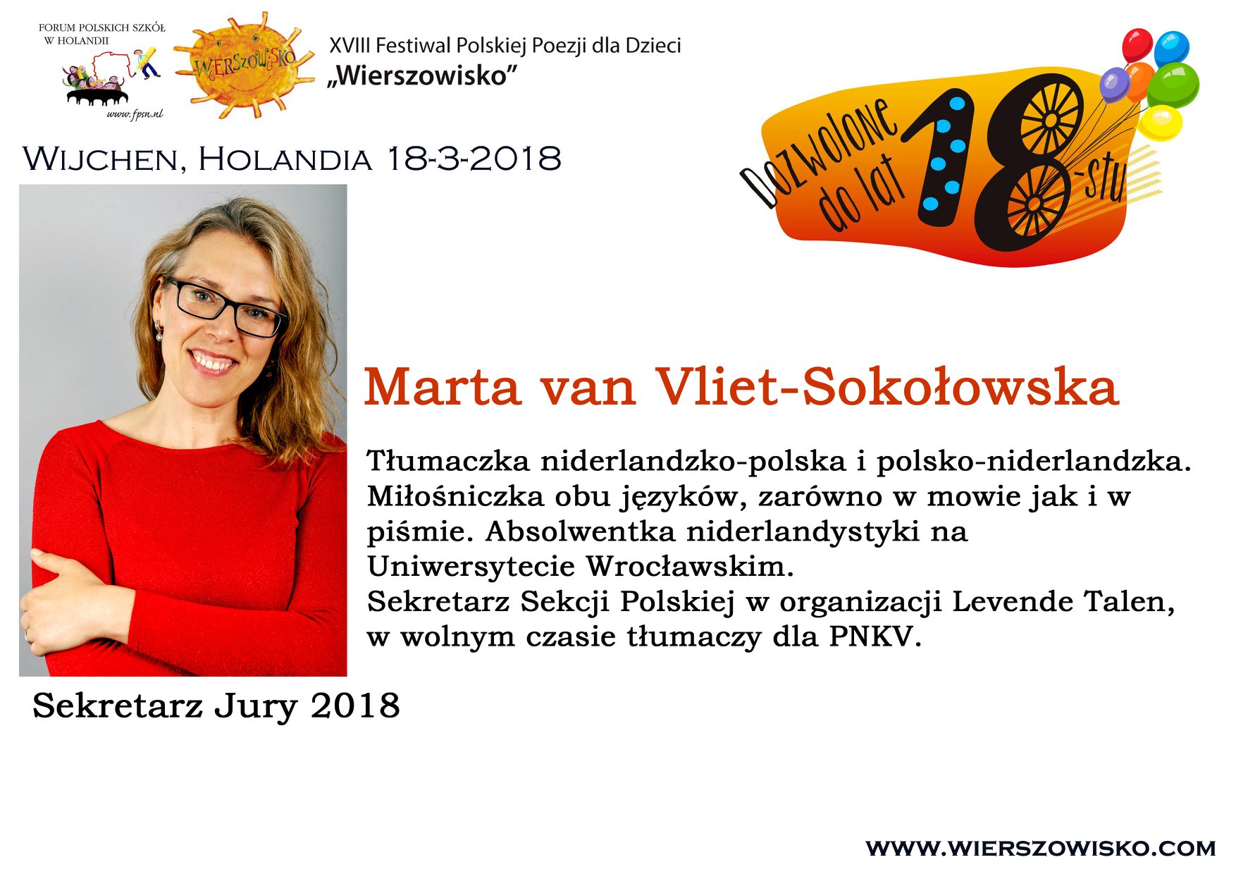 Marta van Vliet-Sokołowska sekretarz